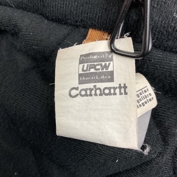 Y2K Carhartt Brown Jacket Large Duck Cotton Canvas Quilted Lining Chore Coat - Picture 11 of 11